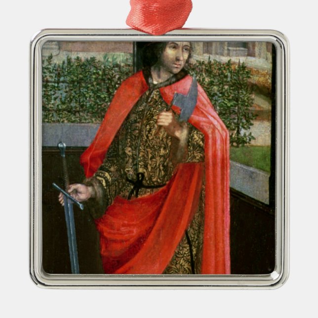 St. Crispin, 16th century Metal Tree Decoration (Front)