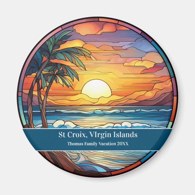 St Croix Beach Vacation Magnet (Front)