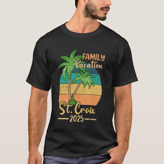 St. Croix Beach Virgin Island Family Vacation 2025 T-Shirt (Front)