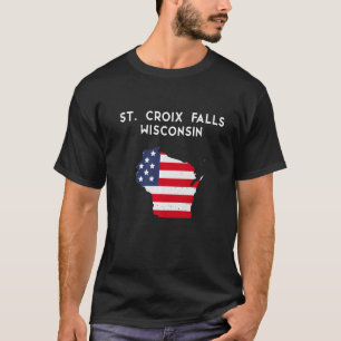St Croix Falls Wisconsin USA State America Travel T-Shirt