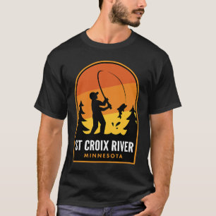 St Croix River Minnesota Fishing T-Shirt