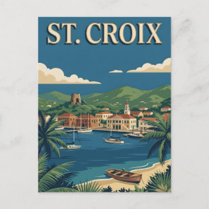 St. Croix U.S. Virgin Islands Caribbean Vintage Postcard