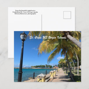 St. Croix US Virgin Islands Frederiksted Tropical Postcard