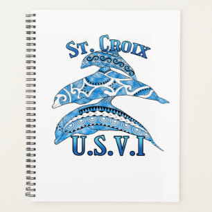 St. Croix USVI Vacation Tribal Dolphins Planner