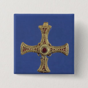 St. Cuthbert's Cross 15 Cm Square Badge