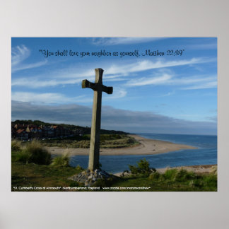 St. Cuthbert's Cross, Alnmouth Northumberland Poster