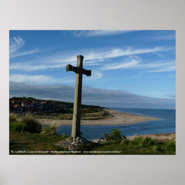 St. Cuthbert's Cross, Alnmouth Northumberland Poster (Front)