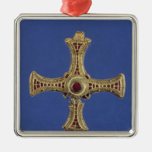 St. Cuthbert's Cross Metal Tree Decoration
