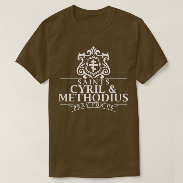 St Cyril and Methodius Apostles to the Slavs Byzan T-Shirt (Design Front)