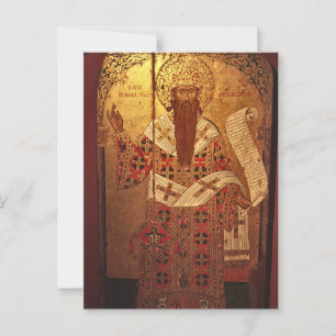St. Cyril of Alexandria by Emmanuel Tzanes Postcard