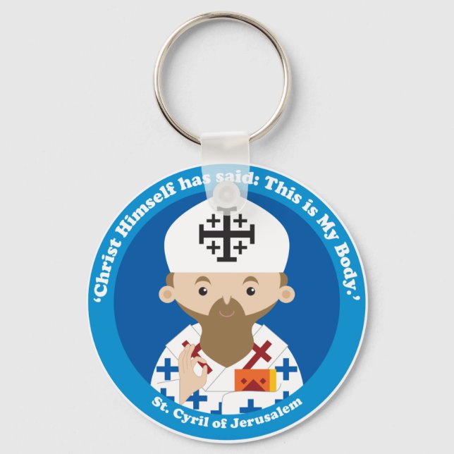 St. Cyril of Jerusalem Key Ring (Front)