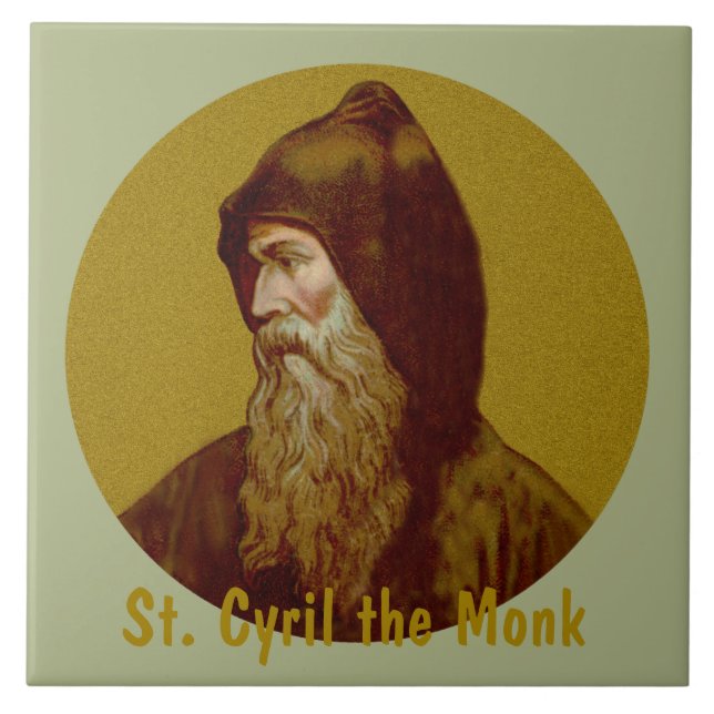St. Cyril the Monk (M 002) Tile (Front)