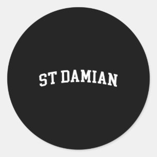 St Damian  Classic Round Sticker