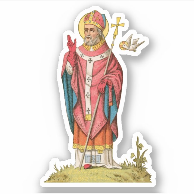 St. David of Wales (P 001) 1-Up - Contour (Front)