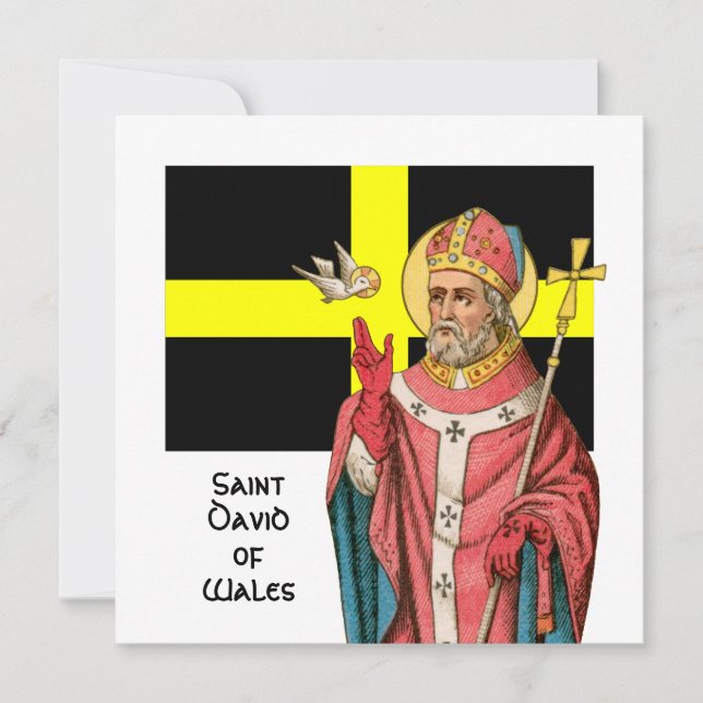 St. David of Wales (P 001) and His Flag (Front)