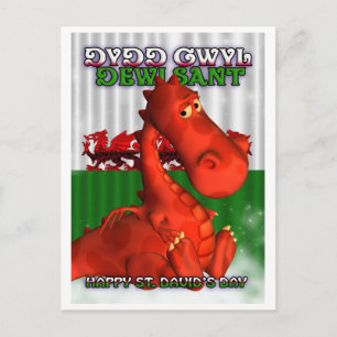 St. David's Day, Welsh Card, Dydd Gwyl Dewi Sant Postcard