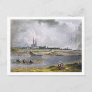St. Denis, from 'Views on the Seine', engraved by Postcard