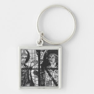 St. Denis giving the oriflamme to knight Clement Key Ring