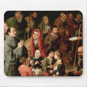 St. Diego of Alcala Giving Food to the Poor Mouse Pad