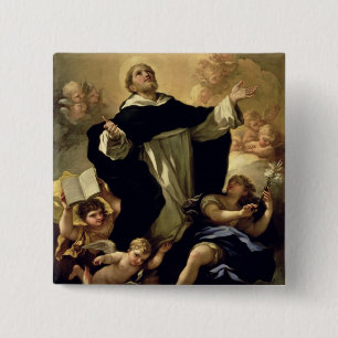 St. Dominic, 1170-1221 15 Cm Square Badge