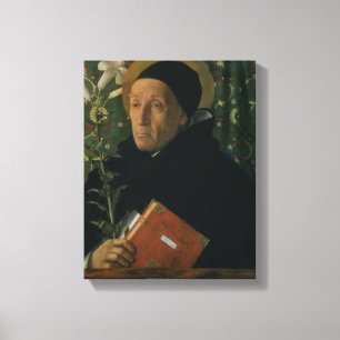 St. Dominic, 1515 (oil on canvas) Canvas Print