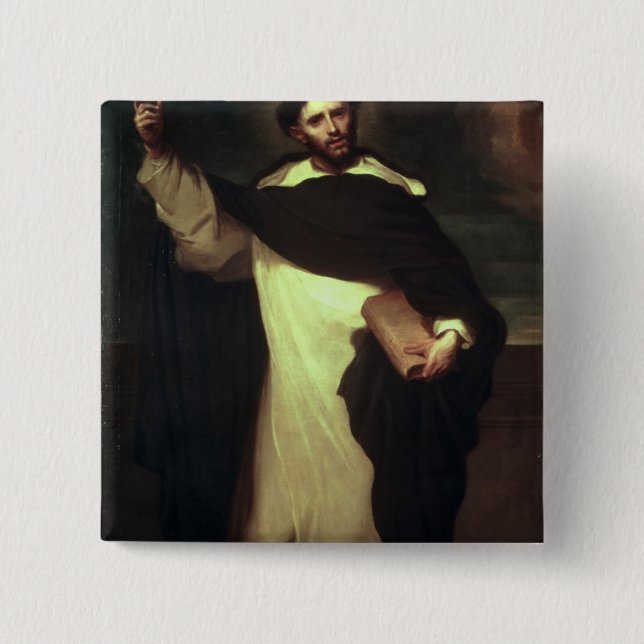 St. Dominic 15 Cm Square Badge (Front)