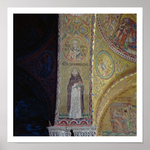 St. Dominic and St. Nicholas, mosaic in the atrium Poster
