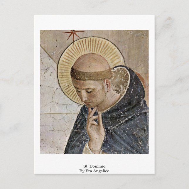 St. Dominic By Fra Angelico Postcard (Front)