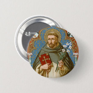 St. Dominic de Guzman (BK 011) 6 Cm Round Badge