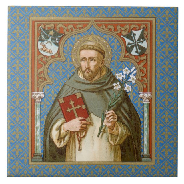 St. Dominic de Guzman (BK 011) Tile (Front)