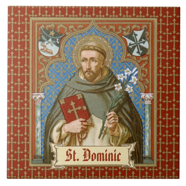 St. Dominic de Guzman (BK 011) Tile (Front)