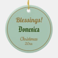 St. Dominic de Guzman (BK 07) Ceramic Ornament