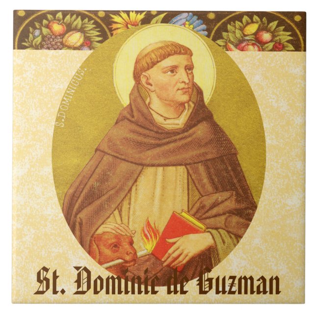 St. Dominic de Guzman (PM 02) Tile (Front)
