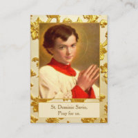St Dominic Savio Communion Remembrance Prayer Card