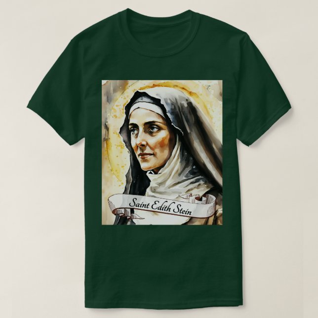 St Edith Stein Catholic Church Saints Religious Gi T-Shirt (Design Front)