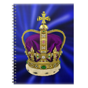 St Edwards Crown with Fur Notebook