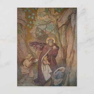 St. Elisabeth's Departure from Wartburg Castle Postcard