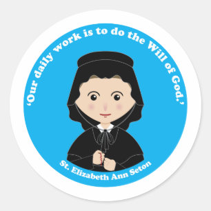 St. Elizabeth Ann Seton Classic Round Sticker