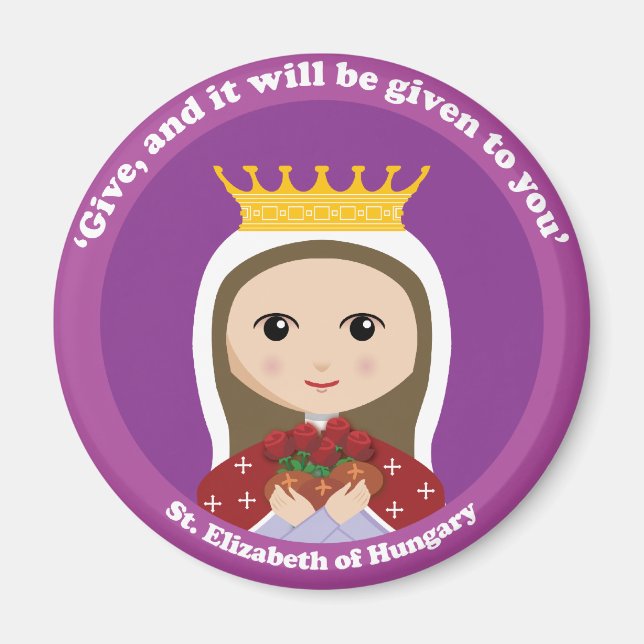 St. Elizabeth of Hungary Magnet (Front)