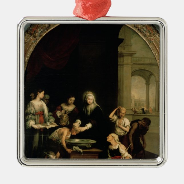 St. Elizabeth of Hungary Metal Tree Decoration (Front)