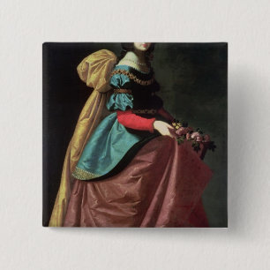 St. Elizabeth of Portugal  1640 15 Cm Square Badge