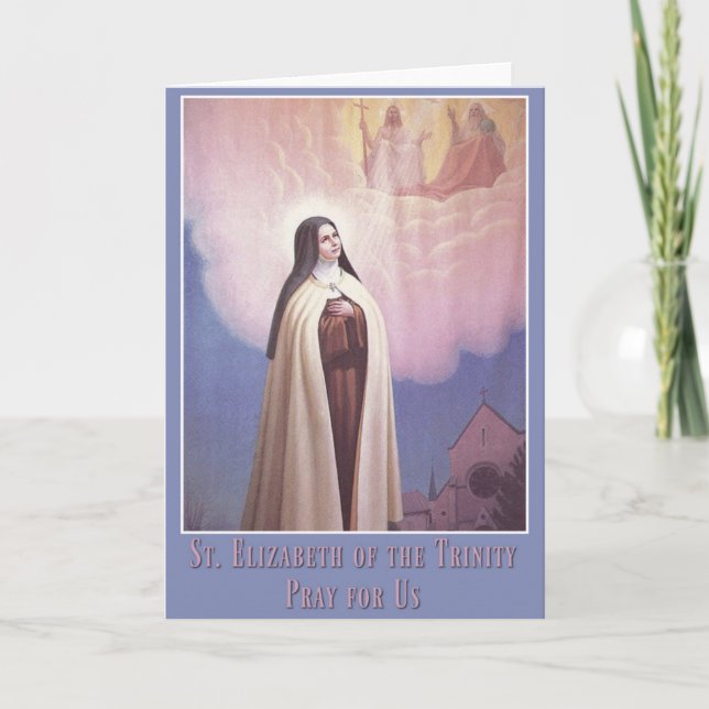 St. Elizabeth of the Trinity, Carmelite Nun Card (Front)