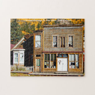 St. Elmo Colorado Ghost Town.Christmas Greetings Jigsaw Puzzle