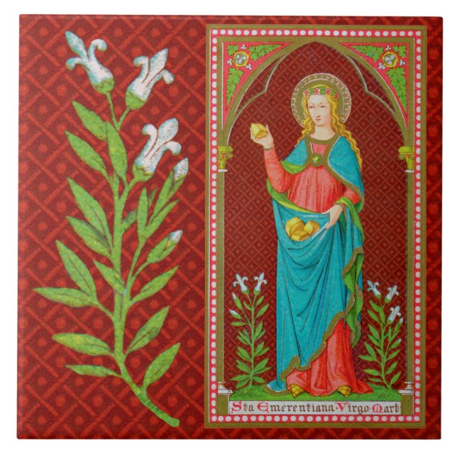 St. Emerentiana of Rome (SAU 36) Tile (Front)