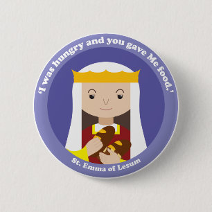 St. Emma of Lesum 6 Cm Round Badge