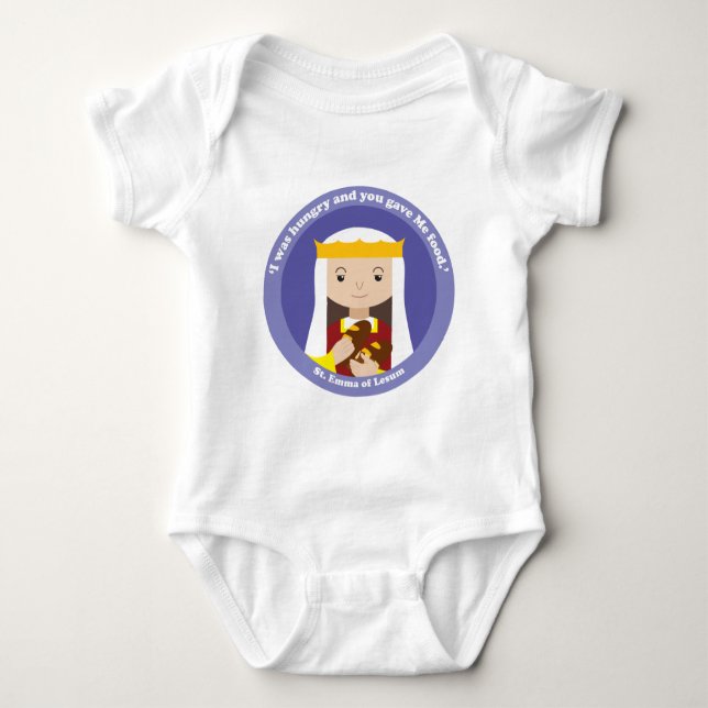 St. Emma of Lesum Baby Bodysuit (Front)