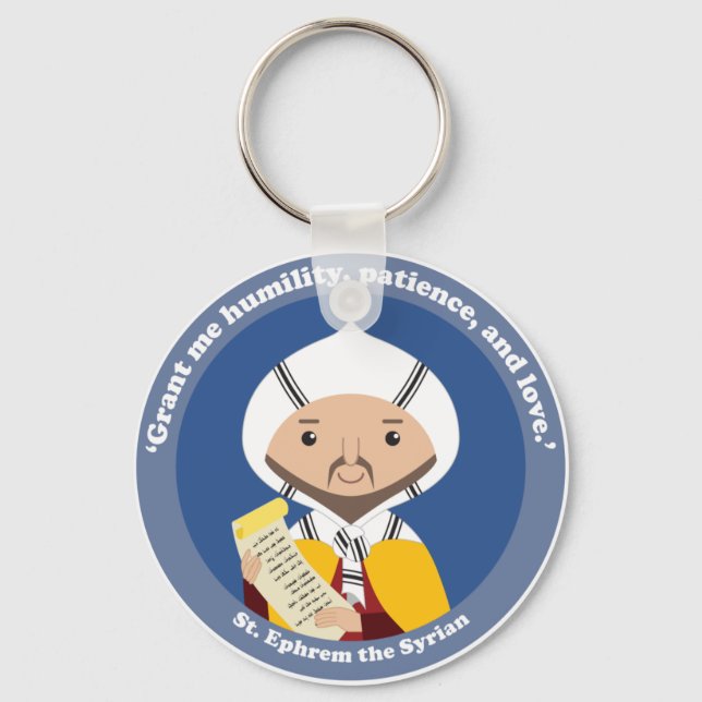 St. Ephrem of Syria Key Ring (Front)