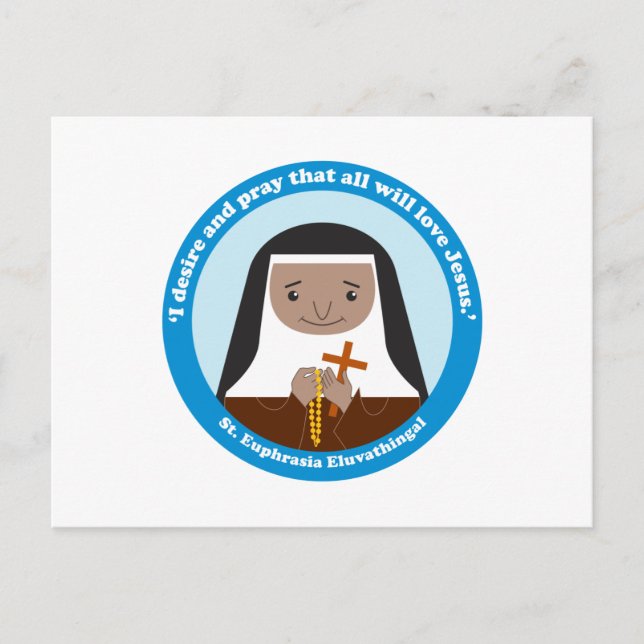 St. Euphrasia Eluvathingal Postcard (Front)