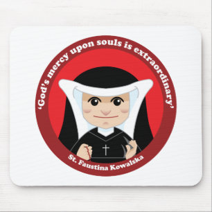 St. Faustina Kowalska Mouse Pad