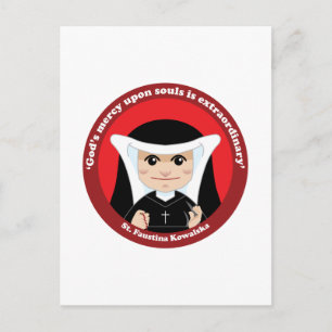 St. Faustina Kowalska Postcard